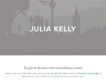 Tablet Screenshot of juliakellywrites.com